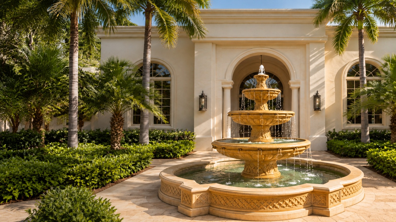 Luxury architectural stone installation