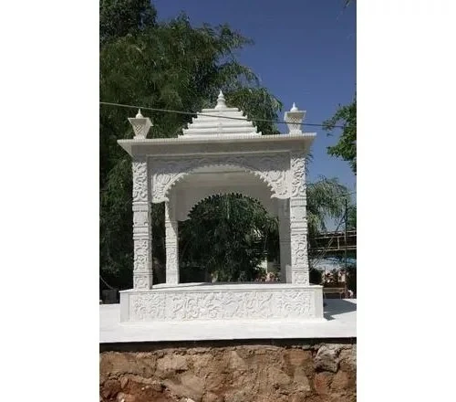 Royal White Marble Garden Temple Pavilion (Chhatri)